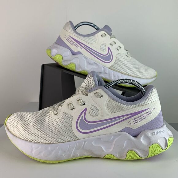 Nike Women’s Renew Ride 2 Summit White Lilac Running Shoes Size 9 - Picture 1 of 10